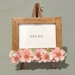 アレンジミニイーゼルとフレームのセット 八重桜