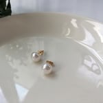 14kgf ぽってり淡水パールの一粒ピアス♡再販♡