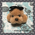  もふもふ トイプードル ストラップ（サイズＬＭ）キャラメル