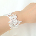 Rose lace bracelet