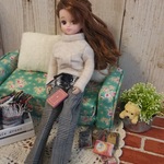 2点セット ハイネック＆ワイドパンツ リカちゃん服