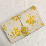 もうすぐ春ですね🎵黄花柄♡18ポケットハニカムカードケース