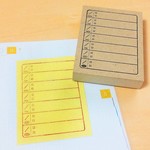 カレンダースタンプ やる事リストのハンコ　ふせん用スタンプ【週間 To Do リスト】月曜はじまり　< 大判 >