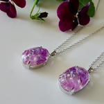 flower jewelry necklace (オーバル)