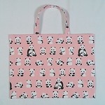 〈入園入学準備〉(ピンク色)おかあさんパンダとあかちゃんパンダ可愛いね🐼のスクール補助バッグ