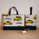 クラシックカー レッスンバッグ&うわばき入れ