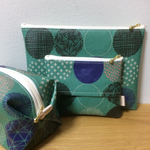 ファスナーポーチ三点セット☆ラミネート加工