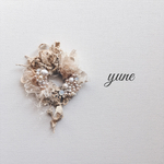 《シンペイさまご予約品》ブローチ【beige collage wreath】