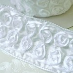 1m300円　立体ローズ❤ドイツリボン　47mm幅