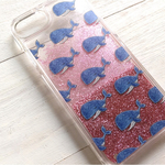 クジラ  グリッター  スマホケース iPhone
