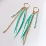 フェザー タッセル チャーム 2個