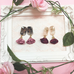♤クロス×ジュエリーカットrose🌹earring