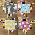 【再14】オーダー♡選べる12種類の生地♡シャカシャカ♫タグハンカチ