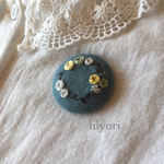 刺繍ブローチ