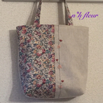リバティ*Claire Aude*の刺繍入りトートバック