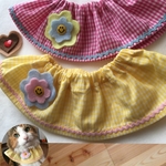 新色☆ふわりシュシュ風にこちゃんバッジ付き