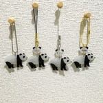 お名前入れます！パンダストラップ／キーホルダー