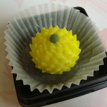 和菓子マグネット　はさみ菊　きいろ