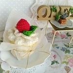 苺ケーキのミニ小物入れ