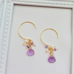 ✳︎14kgf ✳︎アメジストのつぶつぶピアス
