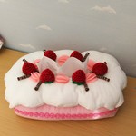 いちごのボックスティッシュケース