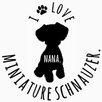 手描き風フォントがかわいい愛犬のお名前入りステッカー☆『ミニチュアシュナウザーCタイプ』☆ カーステッカー ☆ ペット ☆ ステッカー ☆ 名入れ 8