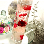 ハートボトル♡赤薔薇×ピンク×パール♡インテリア ハーバリウム♡プレゼントにも♡