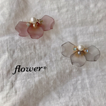 【グレー売り切れ】ハーフflowerピアス❤︎ 