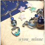 星空りんご〜紅茶〜ピアス