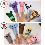  【再販7】フェルト動物指人形 ABセット(*^^*)残り1点