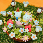 いちごとお花畑でひな祭り🌸