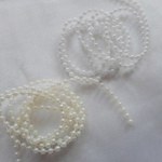 ビーズパール　4ｍｍ＆3ｍｍ　　2ｍ 　　