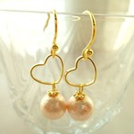 再再再々販♡春ピンクコットンパール＆ローズクォーツピアス＆イヤリング