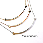18KRGP smile necklace