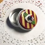 カシスGOLDストライプケーキのアルミ缶ピルケース