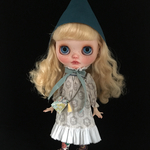 ＊Mitten＊ outfit  ＜三角の帽子とカバン＞col.ピーコックグリーン