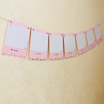 PhotoGarland＊フォトガーランド＊フォトアルバム＊ハーフバースデー＊ピンクキラキラ