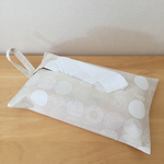 ボックスティッシュカバー【ホワイトサークル】