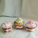 サクラ咲くカップケーキ3個セット