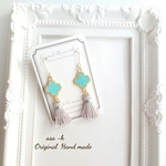 可愛い♡タッセルピアス/イヤリング(水色)