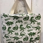 お道具袋◆小さめサイズ30×25cm◆恐竜 グリンダイナソー
