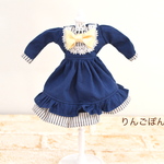 22cmサイズ　紺のワンピース