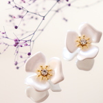 elegant flower♡　ピアス/樹脂ノンホールピアス（イヤリング）