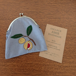 刺繍がま口財布*ナツメグ