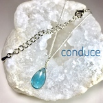 Blue fluorite. 天然石ブルーフローライト ネックレス