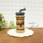 おうちカフェ♪羊毛フェルトのコーヒーミル♡ベージュ