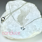 Quartz.天然石カット水晶 ネックレス