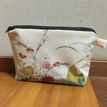 着物リメイク 古典柄 マチありポーチ