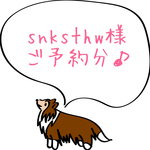 snksthw様ご予約分♪