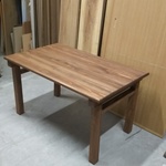 ダイニングテーブル テーブル 総無垢 カフェ ウォールナット